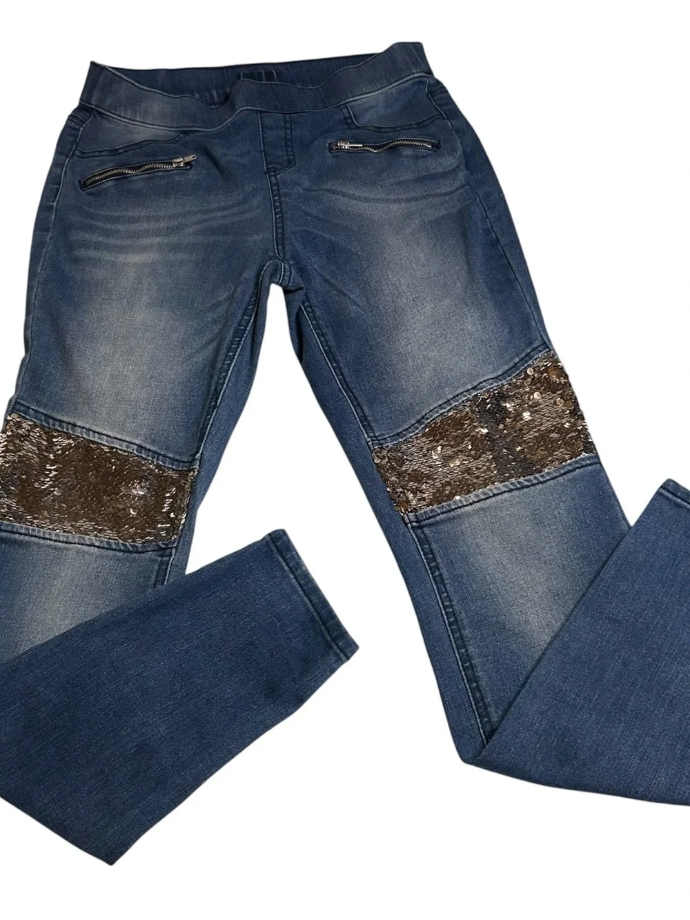 💟Justice Girls Size 16 Denim Jeggings Jeans